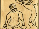 DANIEL JOHNSTON  -RETIRED BOXER- CASSETTE 1984-ORIGINAL ARTWORK
