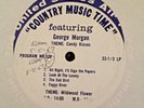 RADIO SHOW: USAF COUNTRY MUSIC TIME #526 GEORGE MORGAN & 519 BOB LUMAN IN STUDIO