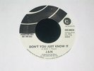 Jan Berry No Dean Brian Wilson 45 ODE 66034 Don't You Just Know It Promo 1973 EX