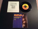 THE BEATLES LADY MADONNA PICTURE SLEEVE, RECORD & RARE FAN CLUB FLYER