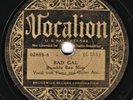 PRE WAR BLUES   Bumble Bee Slim : Bad Gal / Burned Down Mill   Vocalion 02885 78