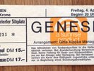 GENESIS . Vintage TICKET Munich 1975 Led Zeppelin Jimi Hendrix Phil Collins Rock