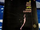 A JAZZ DATE WITH CHRIS CONNOR 1974 JAPANESE LP ATLANTIC P-6130A / 1286 + INSERT