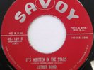 LUTHER BOND It's Written In The Stars 45 SAVOY 1159 Doo-Wop
