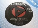 JIMMY WORK THERE'S ONLY ONE YOU 1955 LONDON TRI 45-HL-D 8270   RARE EX