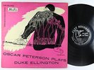 Oscar Peterson - Plays Duke Ellington LP - Clef David Stone Martin Mono DG VG+