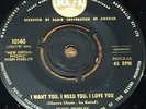 ELVIS PRESLEY: I Want You I Need You... ORIG Aussie/OZ GOLD RCA 7