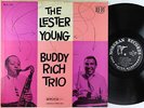 Buddy Rich - Lester Young Buddy Rich Trio LP - Norgran - MG N-1074 Mono DG VG+
