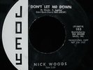 NICK WOODS Don't Let Me Down & The Ballad Of Billy Budd ? Promo 45 JOEY #103