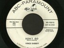 Rockabilly Twin-Spin 45 VINCE EVERETT Don't Go/Such A Night hear
