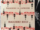 PAGANINI 24 CAPRICES, Ruggiero Ricci DECCA WB BB ED1 Sxl 2194 Spain NM-