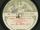 Mr Scaramberg roméo et juliette & l'africaine Disque Fonotipia 78 rpm