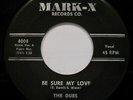 THE DUBS Be Sure My Love & Song In My Heart ? Classic Doo Wop 45 MARK-X #8008