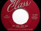 OSCAR McLOLLIE-Hey Girl Hey Boy-Rare Early Rock 45-CLASS #228-JEANETTE BAKER