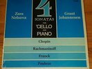 SEALED: Zara Nelsova / Grant Johannesen 4 Cello Sonatas - Chopin/Rachmaninov