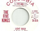 The Five Kings - Columbia 43060 (DJ) Light Bulb / Don't Send Me Away ( Doo Wop )