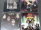 4 x KISS Vinyl Records Love Gun, Alive, Dressed to Kill & Self Titled KISS