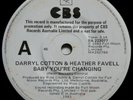 RARE PROMO DARRYL COTTON & HEATHER FAVELL-BABY YOU'RE CHANGING 1983 OZ CBS 7