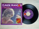 CLAUDE FRANÇOIS Avec la tête avec le coeur EP 45 T DÉDICACÉ sur STICKER FLÈCHE