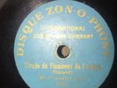 LIGHT BLUE ZONOPHONE Mr coquelin ainé 7'' Disque Paris 11902 - 78 rpm record
