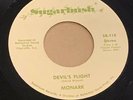 MONSTER HEAVY METAL UNKNOWN 45 rpm MONARK Devil's Flight HARD ROAD COMIN' Hear