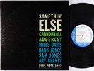 Cannonball Adderley - Somethin' Else LP - Blue Note Mono DG RVG Ear W 63rd VG+