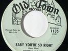 BEVERLY McKAY Baby You're So Right Old Town R&B Northern Soul 45 HEAR