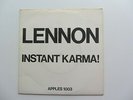 JOHN LENNON PLASTIC ONO BAND 1970   U.K.  45   INSTANT KARMA  PICTURE SLEEVE