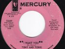 Garage Psych Mod TONY AND TERRI Take Me Now/I Want You 45 Mercury HEAR