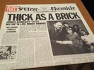 Jethro Tull  LP   /   Thick As A Brick   /   with Newspaper