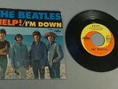 ORIGINAL VINTAGE THE BEATLES HELP  / I'M DOWN 45 RPM RECORD IN PICTURE SLEEVE