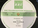 MIKE OLDFIELD-BBC transcription disc-In Concert no 206+207