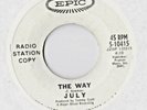 July - The Way - Hello, who's there? - Tom Newman - UK Heavy Psych US promo 1968