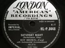 VERY RARE ROY BROWN SATURDAY NIGHT / EVERYBODY UK LONDON 78 RPM