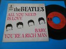 FRENCH SP THE BEATLES FO 103 ALL YOU NEED IS LOVE TYPE 2 FRANCE