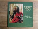 Yabby You One Love, on heart vinyl LP Roots Reggae King Tubby Dub Rarity rare