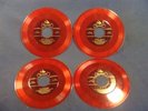 Set of Four Crystalette 45 Red Vinyl Records Featuring Kay Starr & The All Stars