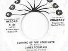 JAMES FOUNTAIN Burning Up For Your Love on Peachtree PROMO funk soul 45 HEAR