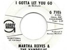 MARTHA REEVES & THE VANDELLAS I Gotta Let You Go PROMO northern soul 45 HEAR