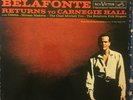 BELAFONTE Returns to Carnegie Hall 2-LP RCA Living Stereo 1960 Original - NM