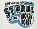 ST PAUL & THE BROKEN BONES Live & In Person  EP Blue Marbled LTD Edition 500