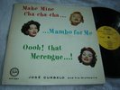 Jose Curbelo - Make Mine Cha-cha-cha LP Fiesta 1207 rare Latin EXC shape mambo