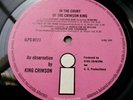 KING CRIMSON In The Court Of The Crimson King 1969 UK ISLAND NEAR MINT