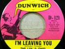 The Luv'D Ones GIRL GARAGE 45 I'm Leaving You / Walkiin' The  Dog Dunwich MINT-