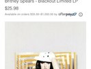 Britney Spears Blackout Vinyl