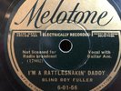 BLIND BOY FULLER MELOTONE 60156 BLUES 78 RPM E/E+