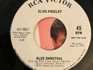 Elvis Presley After The Sun Record Days - Blue Christmas RCA 45 Promo Record