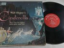 WALT DISNEY'S CINDERELLA MUSIC FROM SOUNDTRACK RARE 1956 RED LABEL WDL-4007 NICE