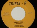 Buddy Knox 45 HEAR ROCKABILLY Party Doll TRIPLE D ORIGINAL Blue Moon Publishers