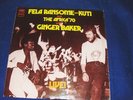 FELA RANSOME-KUTI & AFRICA 70 GINGER BAKER Live 1971 UK Regal Zonophone Record